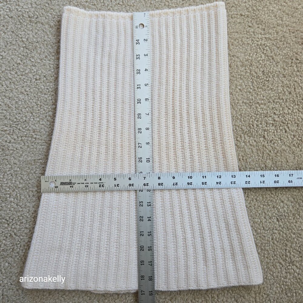 NWOT Malo Cashmere Neck Warmer Ivory - Picture 6 of 15